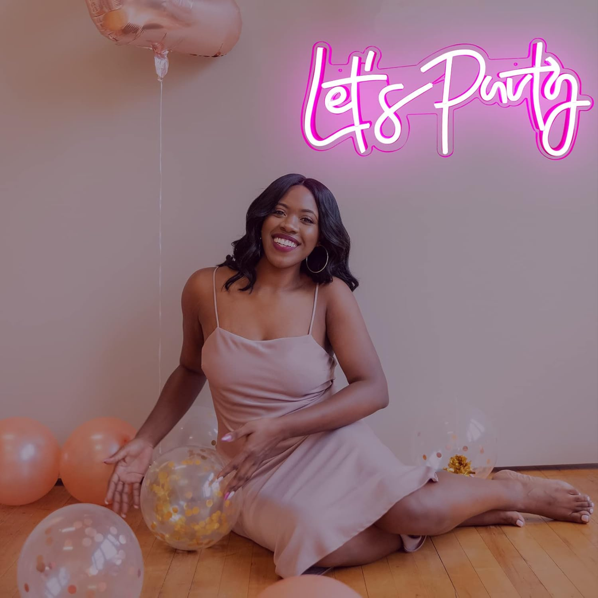 Lets Party Neon Sign -USB Decoration