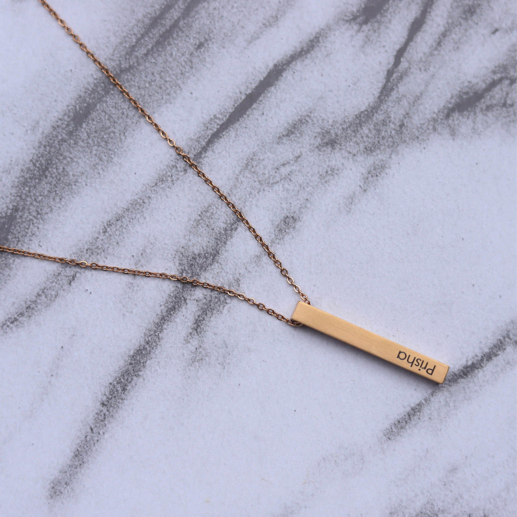 Customised Bar Name Pendant