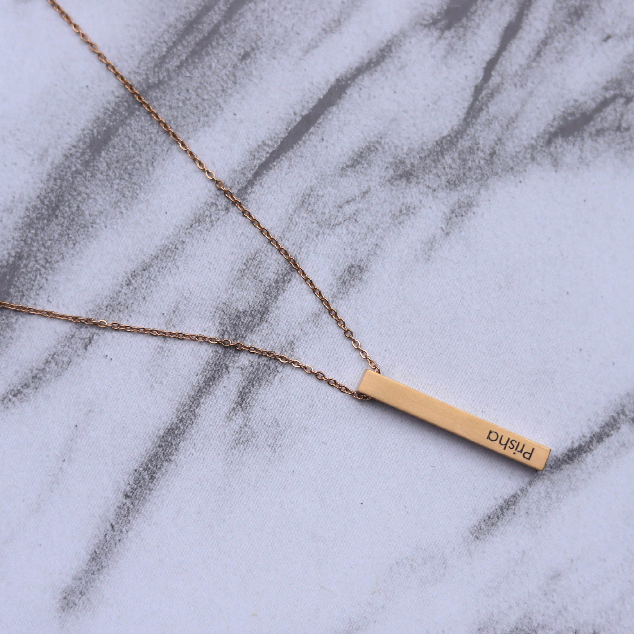 Customised Bar Name Pendant